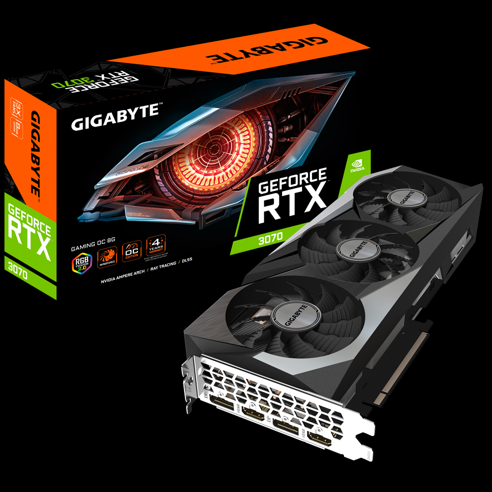 GIGABYTE Gaming OC GeForce RTX 3070 8GB GDDR6 PCI Express 4.0 ATX 